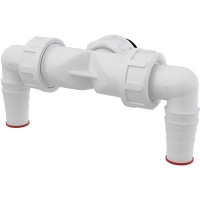 Коліно Alca P155Z-G1 із двома штуцерами DN40/32 17-23 із зворотними клапанами