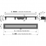 Ніжки для лінійного трапу Alca P099-ND