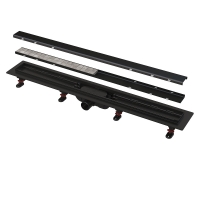 Водовідвідний жолоб з порогами Alca Simple APZ19BLACK-950 для двосторонньої решітки