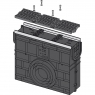 Піскоуловлювач Alca AVZ103R-R403 для дренажного каналу AVZ103 з металевою рамою