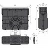Піскоуловлювач Alca AVZ103R-R403 для дренажного каналу AVZ103 з металевою рамою