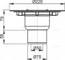 Корпус зливного трапу Alca APV4000 DN50/75