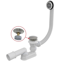Сифон Alca A505CKM-120 для ванны Click-clack