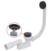 Сифон для ванни Alca Plast A507BLACK-120 click-clack