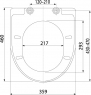 Сидіння для унітазу Alca A67SLIM Softclose cистема Click
