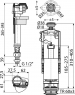 Випускний комплект Alca SA2000S 1/2" CHROM зі СТОП кнопкою 