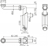 Сифон для умивальника для меблів DN 32 Alca A43S-DN32