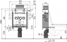 Прихована система інсталяції Alca AM119/850 Renovmodul для замуровування в стіну