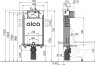 Прихована система інсталяції Alca AM115/1000E Renovmodul з економним змивом 2/4 л для замуровування в стіну