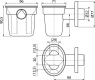 Воронка с сифоном Alca Plast AKS1