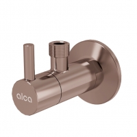 Кутовий вентиль 1/2"×3/8"Alca ARV001-RG-B з фільтром 