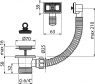 Донний клапан сифона для мийки 6/4" Alca A331