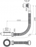 Злив-перелив для умивальника Alca A328CR