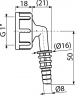 Штуцер Alca G1"/8–16 P0049-ND
