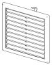 Вентиляционная решетка Alca Plast AVM150 150х150 с пружинками