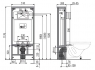 Скрытая система инсталляции Alca Plast A116/1200 Solomodul