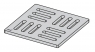 Дизайновая решетка Alca Plast MPV001-ANTIC 102x102x5