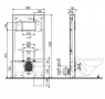 Скрытая система инсталляции Alca Plast M1204 (A1101/1200 Sádromodul Slim+короб Slimbox)